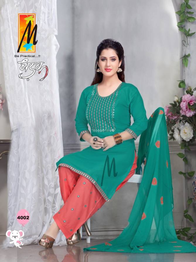 Master Dhadak Casual Daily Wear Rayon Ready Made Salwar Suit Collection